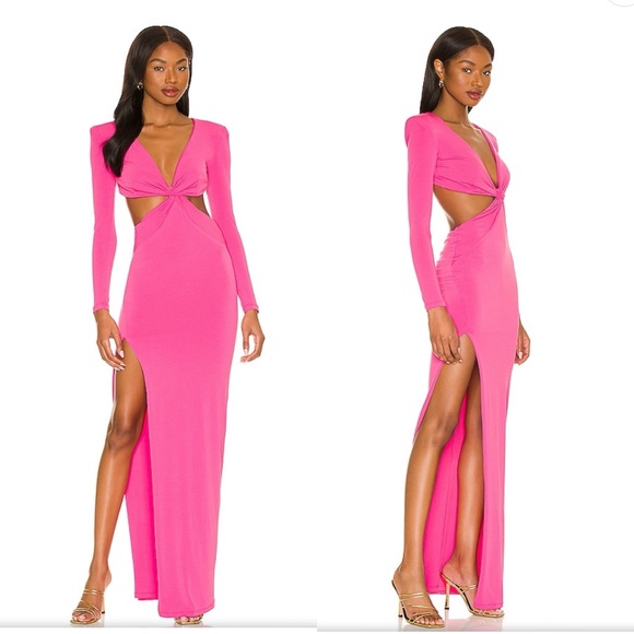 Nookie Dresses & Skirts - Nookie Jewel Gown in Neon Pink size small